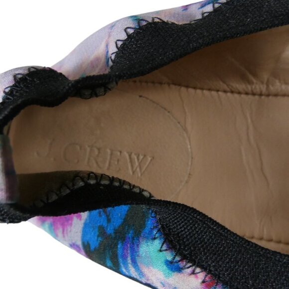 J.Crew Ava Tie-Dye Silk Ballet Flats Multi Color Size 7 #865 - Picture 9 of 9